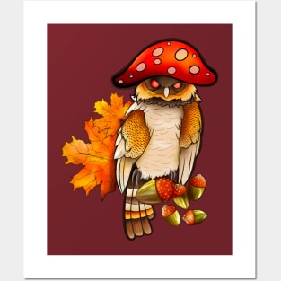 Autumn owl Posters and Art